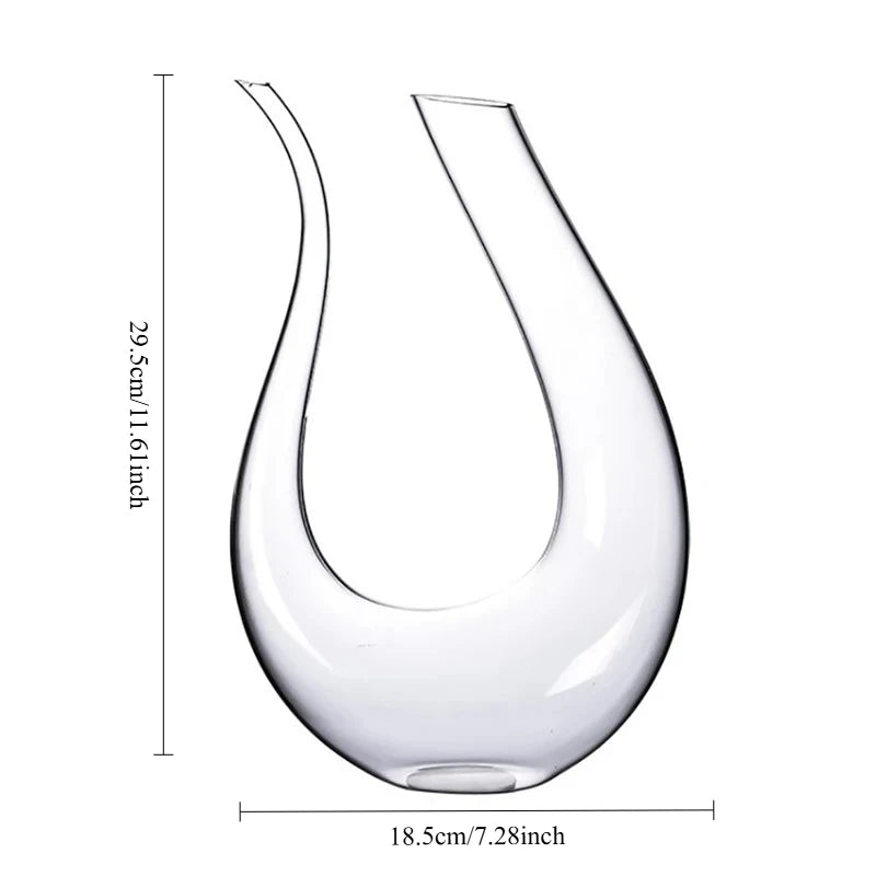 1500ML Big Decanter Handmade Crystal Red Wine Brandy Champagne Glasses Decanter Bottle Jug Pourer Aerator For Family Bar