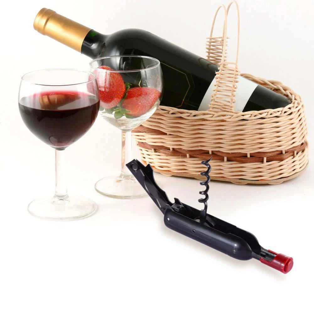 Corkscrews Bottle Foldable Champagne Refrigerator Wine Shaped Corkscrew Magnet Multifunctional Bottle Shaped Wine Opener