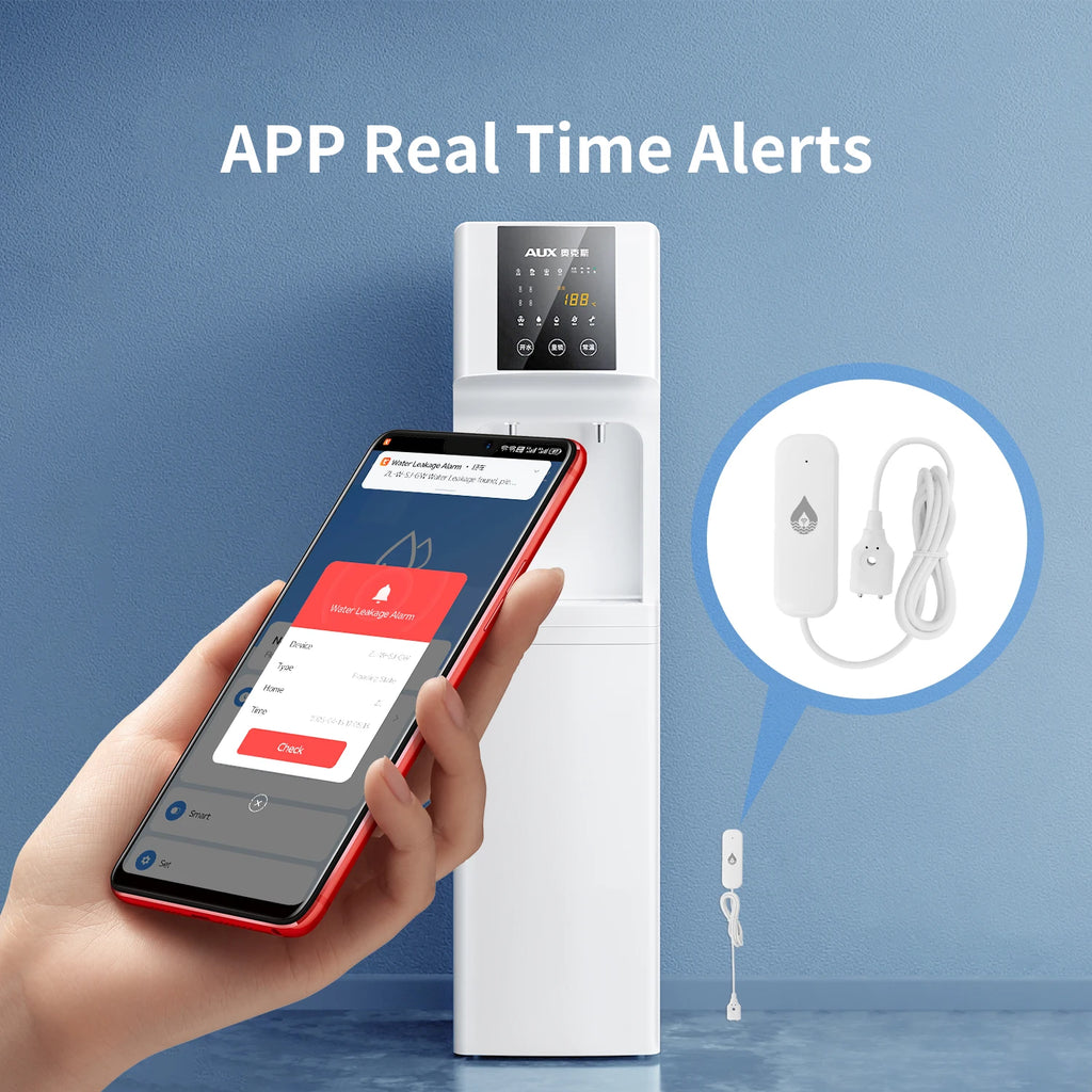 Tuya Smart Water Sensor WiFi Smart Home Products Zigbee Sensor Leak Detection App Remote Control Automation Residential