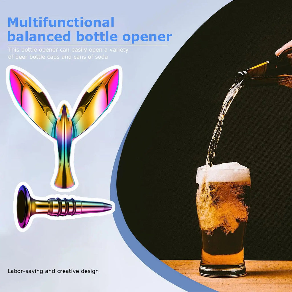 Beer Bottle Openers Manual Bottle Lids Opener Kitchen Tool Balanced Bird Bottle Opener for Bar Kitchen Home Parties