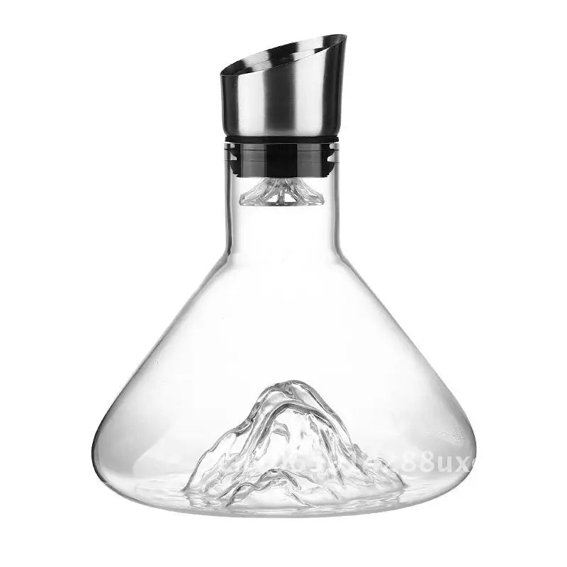 Creative Light Luxury Iceberg Waterfall Decanter Glass Wine Jar Quick Filtration Wine Wine Wine Divider