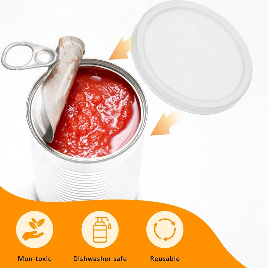 12Pcs Pet Food Can Covers 7.5/8.5/10cm Plastic Tight Seal Lids Universal Can Lids for Canned Goods or Pet Dog Cat Food Saver