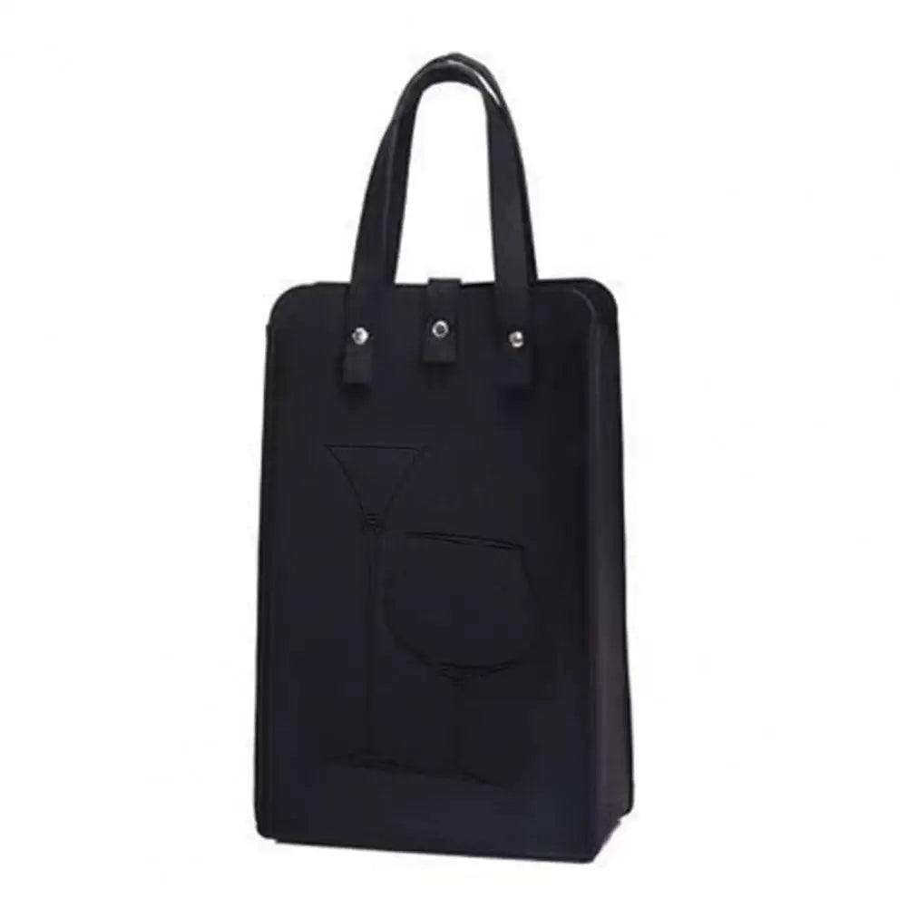 Felt Wine Bottle Bag Double Bottles Great Load Bearing Handheld Beverage Packaging Handbag Gift Wrap Storage Pouch Wine Tote Bag