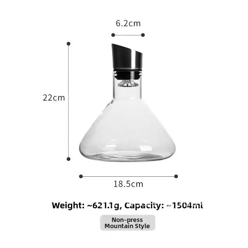 Creative Light Luxury Iceberg Waterfall Decanter Glass Wine Jar Quick Filtration Wine Wine Wine Divider