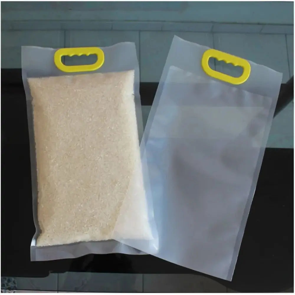 10pcs 5kg/10kg Rice Grain Packaging Bag Transparent Plastic Food Vacuum Bag Moisture-proof Insect Proof Food Storage Sealed Bag