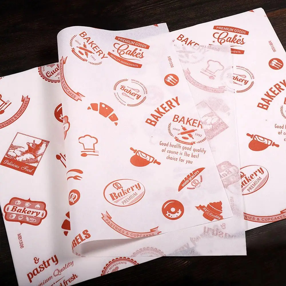 Paper Food Wrappers Paper Non-stick Newspaper Style Wax Paper Wax Paper Food Packaging Wrapping Paper Oil-proof Baking Paper