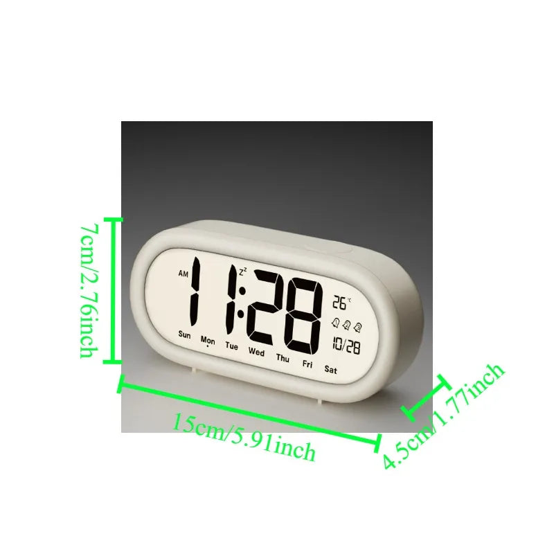 1PC Alarm Clock for Students Large Screen Clear Numbers New Smart Electronic Clock Desktop Children's Home Products