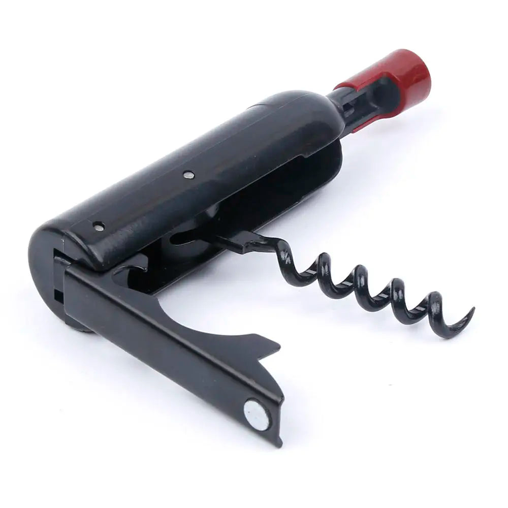 Corkscrews Bottle Foldable Champagne Refrigerator Wine Shaped Corkscrew Magnet Multifunctional Bottle Shaped Wine Opener