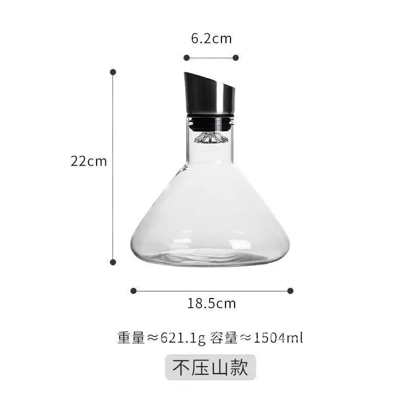 Creative Light Luxury Iceberg Waterfall Decanter Glass Wine Jar Quick Filtration Wine Wine Wine Divider